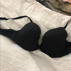Victoria secret t-shirt black bra